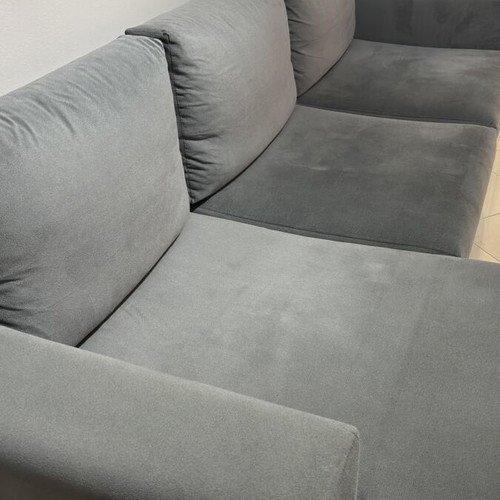 Velvet corner sofa like new