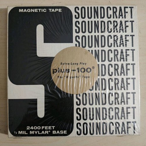 Magnetic tape bobbin new sealed stereo 7.5 ips 1/4 inch