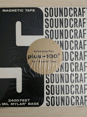 Magnetic tape bobbin new sealed stereo 7.5 ips 1/4 inch