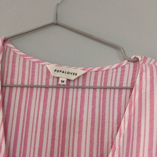 Pepaloves dress like new, summer, white and pink, size M