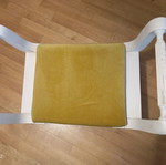 Stool used, missing two legs