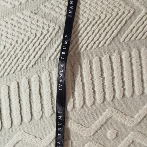 Ivank Trump wrap dress like new, knit, black and blue stripes