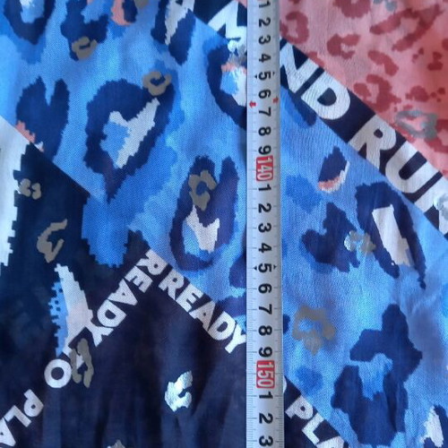 Cecil scarf like new, blue multicolor 55×160