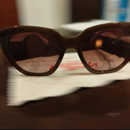 Marabu cat-eye sunglasses like new, brown with white arms