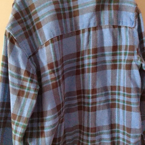 Zara blue brown checkered shirt for boy 8 years like new