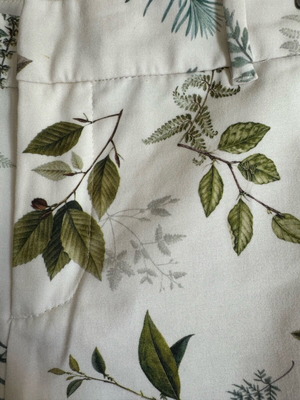 Mango floral cotton pants