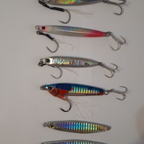 Metal jig fishing lures 40g each, new