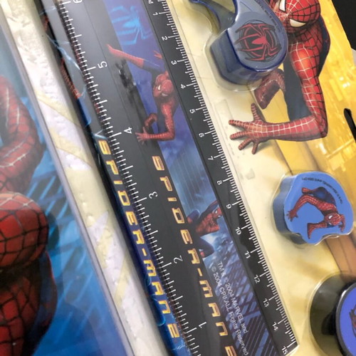 Spider-Man 2 Movie Large School Set Tin Case new Marvel Comics