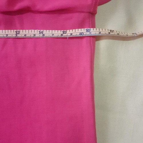 Maxi dress like new coral jersey with ruffles and thin straps