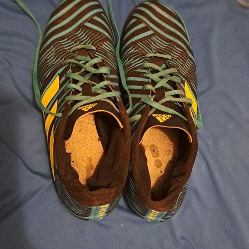 Adidas Nemesis football shoes blue-black like new