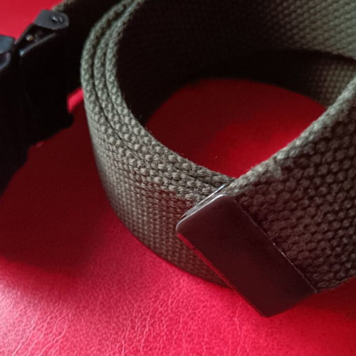 Collectible military belt with buckle used, length 1.04 meters