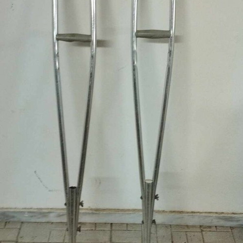 Aluminum crutches used
