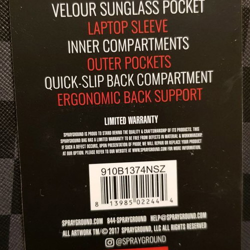 Sprayground Sharks in Paris 2017 shoulder bag new
