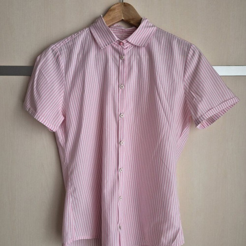 Pink striped Marc O’Polo shirt with short sleeves like new, size M