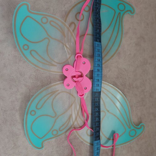 Children's Butterfly Fairy Wings turquoise-pink like new