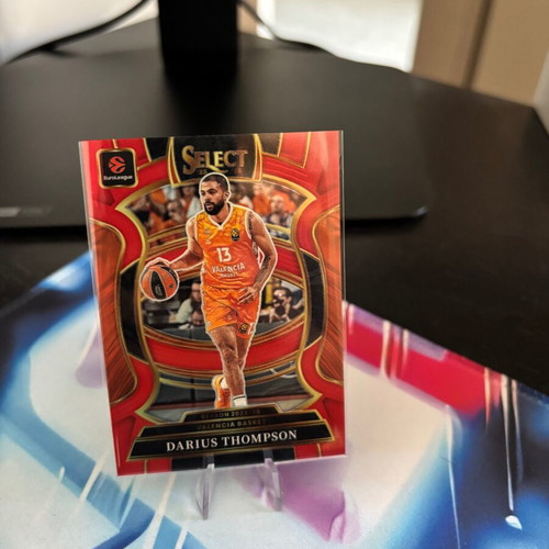 2025-26 Select EuroLeague Red Prizm #81 Darius Thompson card near mint