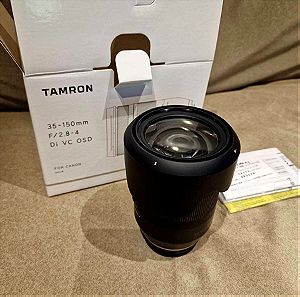 Τamron Full Frame Φωτογραφικός Φακός 35-150mm f/2.8-4 Di VC OSD Standard Zoom για Canon EF Mount Black