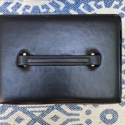 Vintage jewelry box suitcase, black
