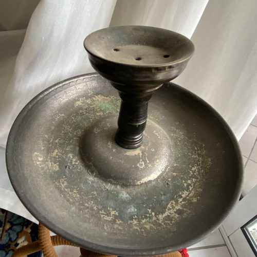 Handmade hookah used, height 70 centimeters