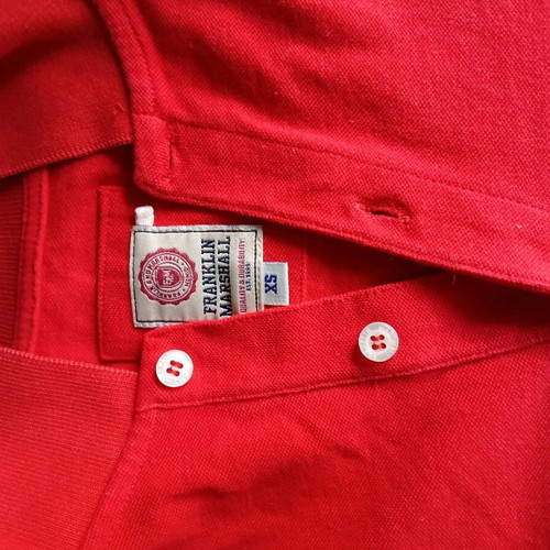 Franklin & Marshall Polo red new, XS unisex