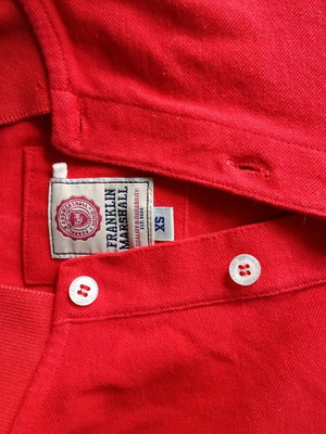 Franklin & Marshall Polo red new, XS unisex