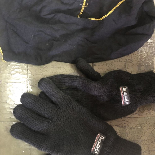 Balaclava gloves like new, size L, black