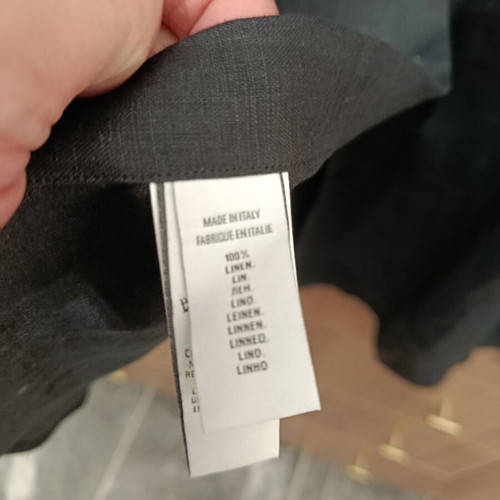 Ανδρικό πουκάμισο Ralph Lauren λινό μαύρο XL καινούργιο