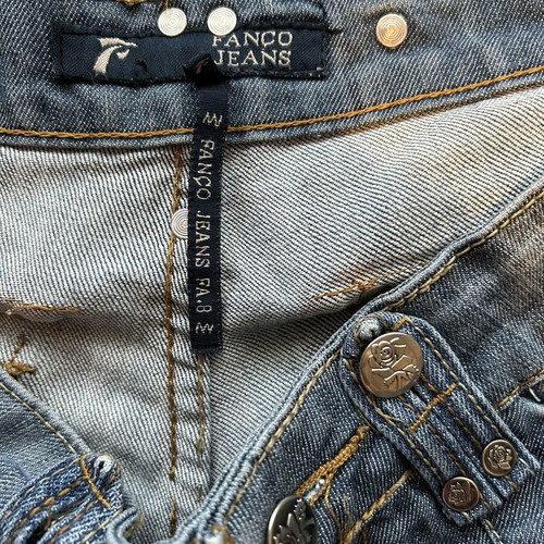 FANCO Jeans denim cargo capri pants like new, Y2K vintage style