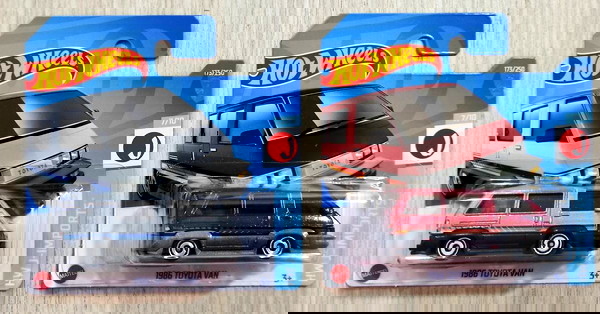 2 fortigakia hot wheels 1986 Toyota Van
