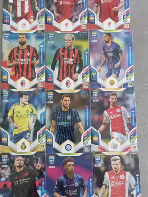 Panini FIFA 365 Adrenalyn XL 12 cards in excellent condition