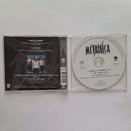 Metallica Until It Sleeps CD single used, metal
