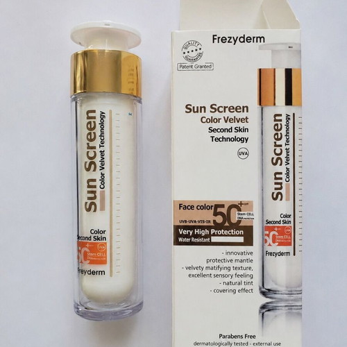 Frezyderm Sun Screen Color Velvet SPF 50+ sunscreen