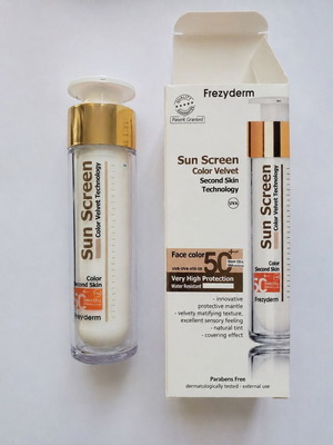 Frezyderm Sun Screen Color Velvet SPF 50+ sunscreen