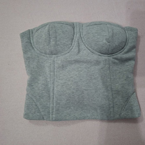 Strapless corset top new, grey, size S