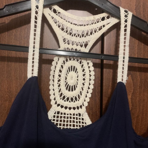 Dress Lui E Lei blue long with lace straps like new