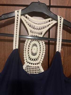 Dress Lui E Lei blue long with lace straps like new