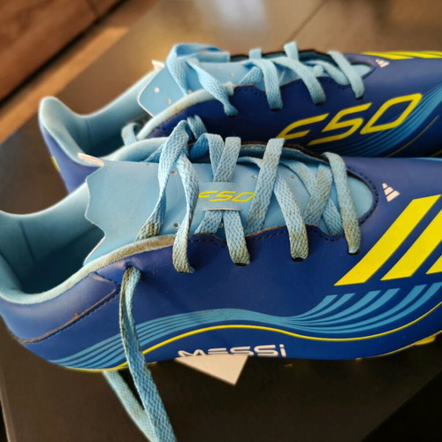 Adidas F50 Messi Club FG/MG Football Shoes size 39 ¹/³ like new, blue