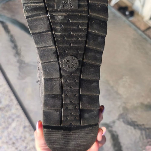 Grey boots with fur like new, size 40