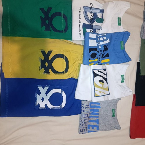 Benetton summer kids clothes set size 6-7 like new