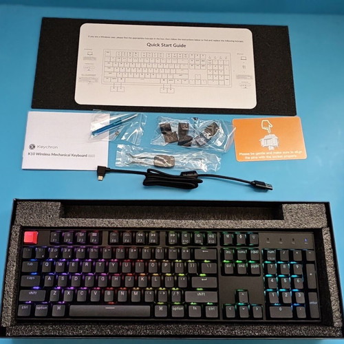 Keychron K10 Version 2 mechanical wireless keyboard new, full-size, RGB, Bluetooth