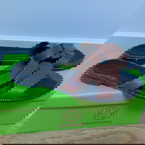 Πέδιλα flat TSOUDEROS μεταχειρισμένα, καφέ, μέγεθος 38