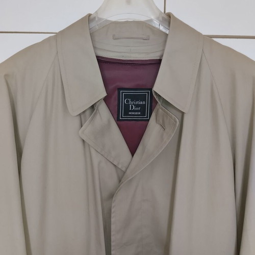 Christian Dior Monsieur trenchcoat like new, men's size 40R beige