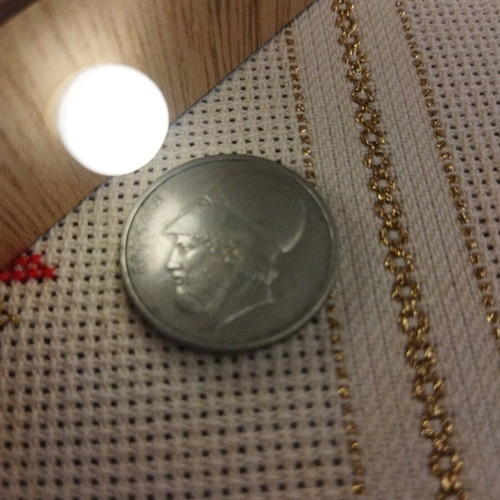 20 Drachma Coin 1978 like new with Pericles
