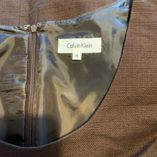 Calvin Klein brown dress used, ideal for office