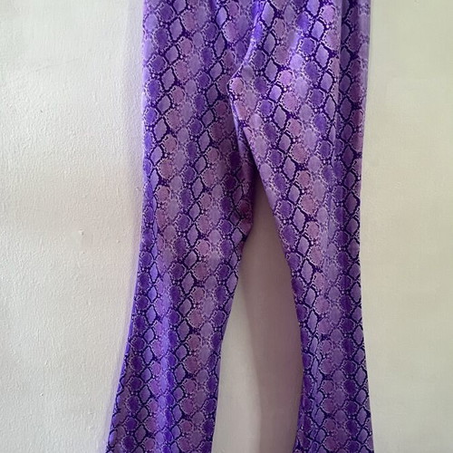 Stretch Atlas trousers new, size S, purple