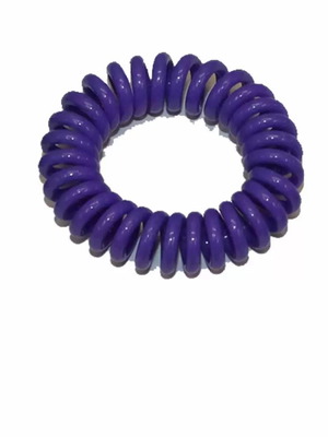 Hair elastic spiral violet new, purple
