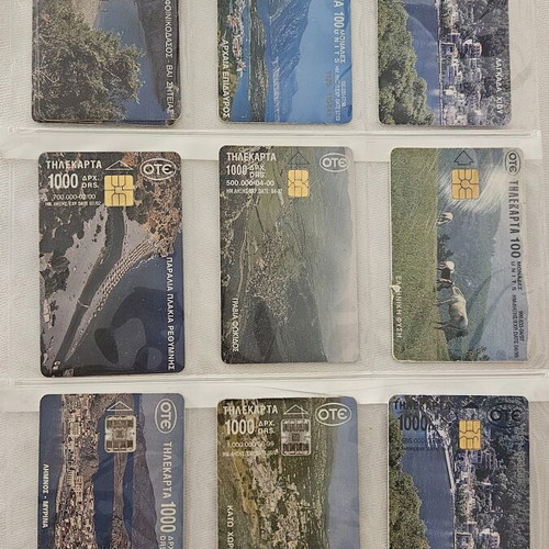 Ote phone card collection used, 34 rare cards from the 90s