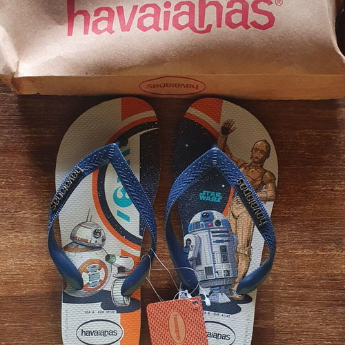 Havaianas Star Wars R2-D2 & C-3PO flip-flops brand new, size 39-40