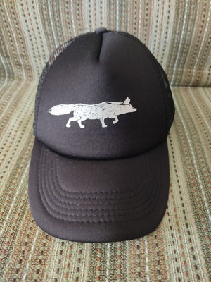 Black cap with fox print, Milokleftis promotion