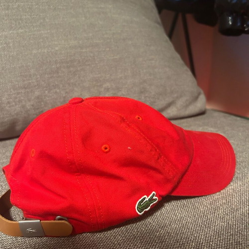 Lacoste hat red like new